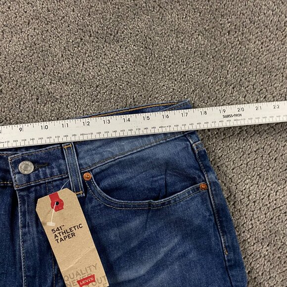 NWT Levi's 541 Athletic Taper Jeans Men's 34 x 30 Measures 35 x 29 Blue Stretch - Picture 11 of 15